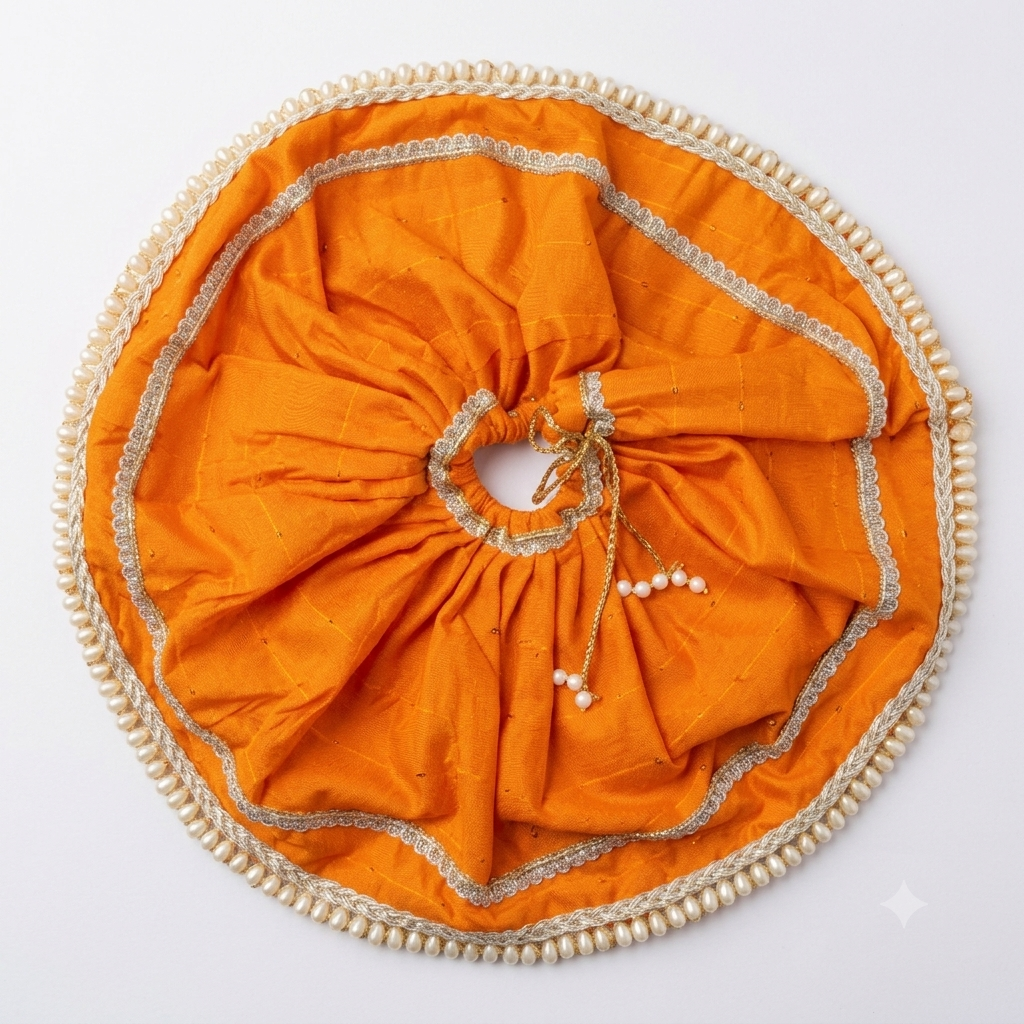 Orange Dress for silicone kanha ji ( kanha ji 11 inch )